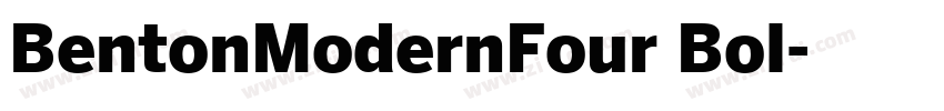 BentonModernFour Bol字体转换